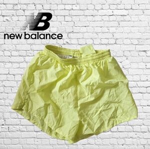 New Balance Fluorescent Yellow Athletic Shorts